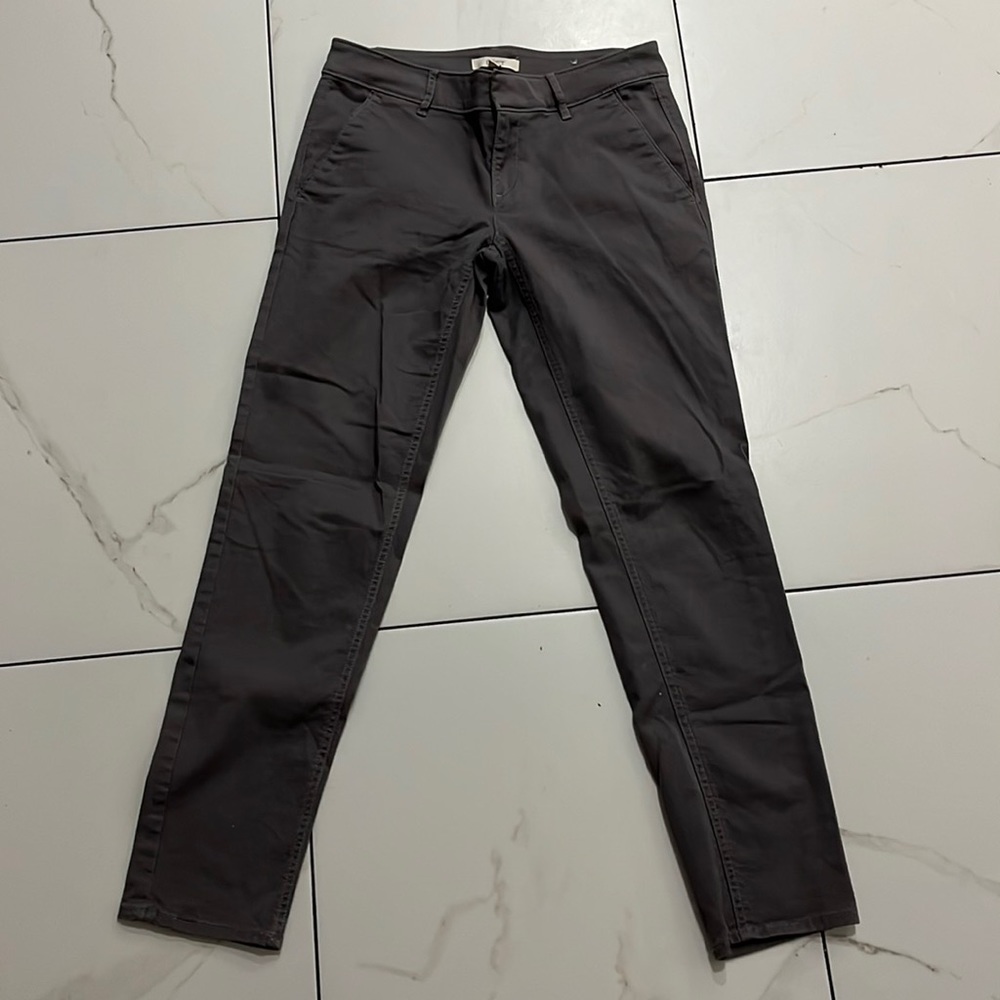 Loft dark grey khaki skinny ankle pants. Size 2